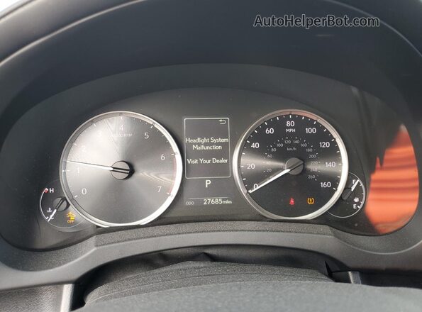 JTHDA1D22N5119709 2022 LEXUS IS Серебряный Вид щитка приборов