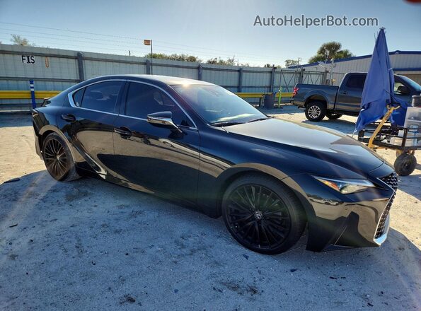 JTHDA1D23P5124775 2023 LEXUS IS Черный Передняя правая четверть