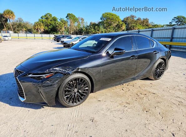 JTHDA1D23P5124775 2023 LEXUS IS Черный Передняя левая четверть