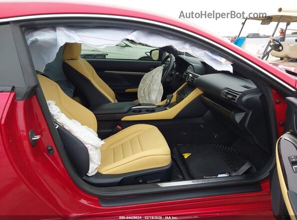 JTHDZ5BC2N5026488 2022 LEXUS RC 350 Red Widok wnętrza z przodu