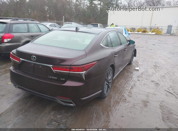 JTHG5LGF0L5007614 2020 LEXUS LS 500 Бордовый Задняя правая четверть