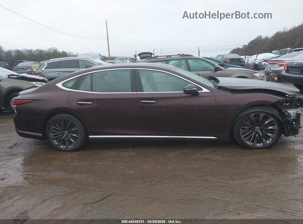 JTHG5LGF0L5007614 2020 LEXUS LS 500 Бордовый Панорамный вид салона 360°