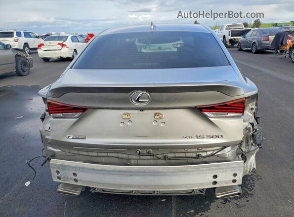 JTHG81F28L5041715 2020 LEXUS IS Silver Հետևի տեսք
