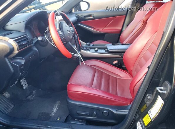 JTHG81F29L5040816 2020 LEXUS IS Черный Вид салона спереди