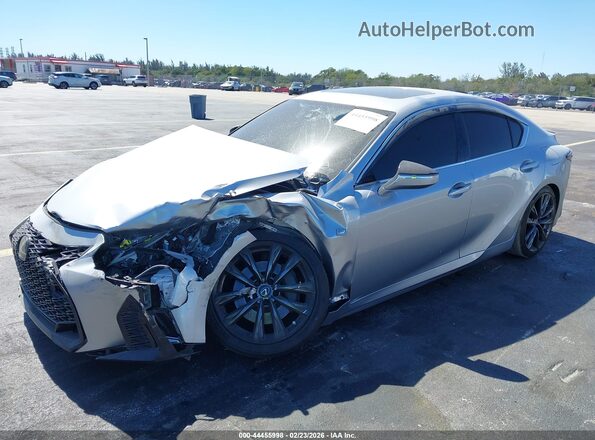 JTHGZ1B21M5038059 2021 LEXUS IS 350 Серебряный Передняя левая четверть