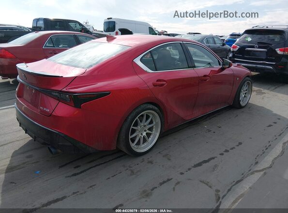 JTHGZ1B24M5042686 2021 LEXUS IS 350 Red Trasero derecho