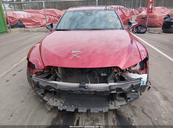 JTHGZ1B24M5042686 2021 LEXUS IS 350 Red Vista del cuadro de instrumentos