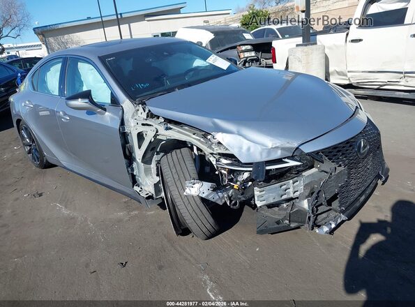 JTHGZ1B24P5067589 2023 LEXUS IS 350 Серебряный Передняя правая четверть