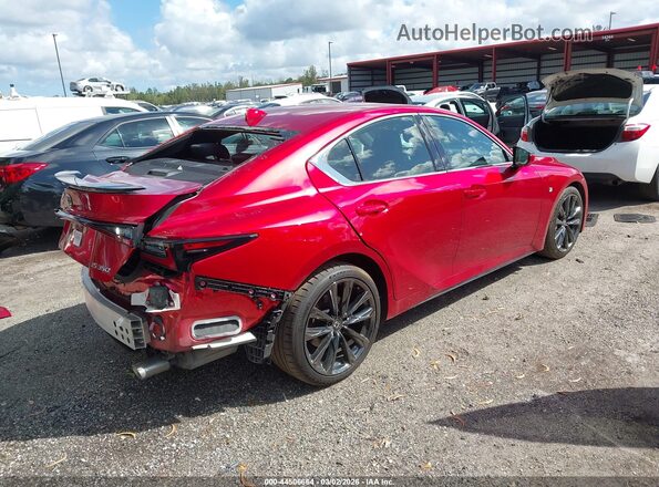 JTHGZ1B24R5075050 2024 LEXUS IS 350 Красный Задняя правая четверть
