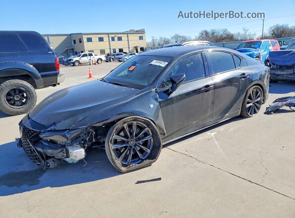 JTHGZ1B24R5077381 2024 LEXUS IS Черный Передняя левая четверть
