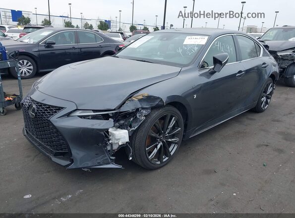 JTHGZ1B26M5045007 2021 LEXUS IS 350 Серый Передняя левая четверть