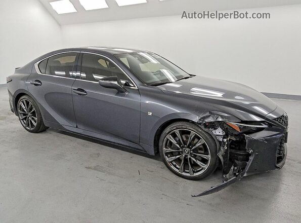JTHGZ1B26P5060529 2023 LEXUS IS Серый Передняя правая четверть