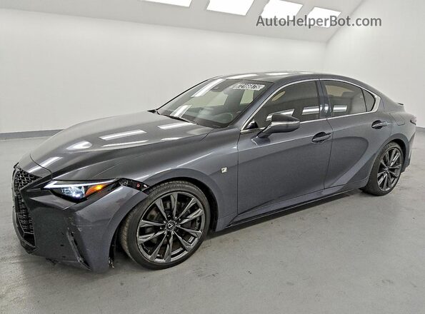 JTHGZ1B26P5060529 2023 LEXUS IS Серый Передняя левая четверть