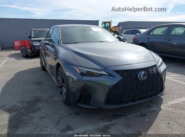 JTHGZ1B27M5044173 2021 LEXUS IS 350 Серый Передняя правая четверть