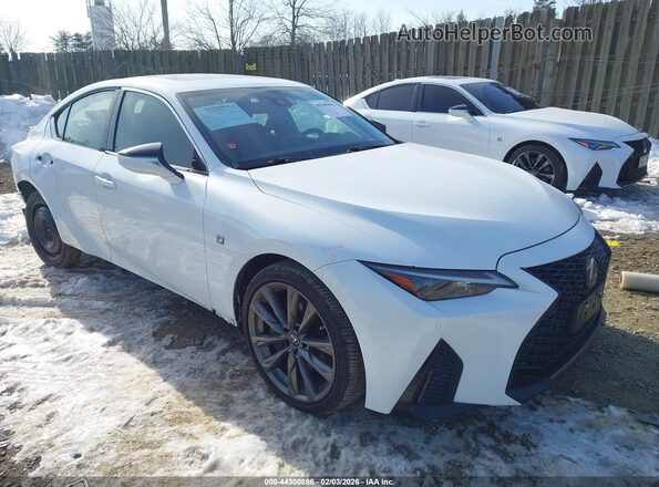 JTHGZ1E24M5022319 2021 LEXUS IS 350 Белый Передняя правая четверть
