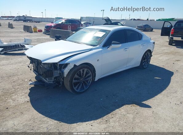 JTHGZ1E28R5035422 2024 LEXUS IS 350 Белый Передняя левая четверть
