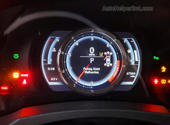 JTHGZ5BC2L5022564 2020 LEXUS RC Красный Вид щитка приборов