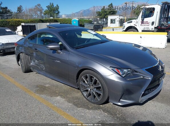 JTHHA5BC3H5005050 2017 LEXUS RC 200T Серый Передняя правая четверть