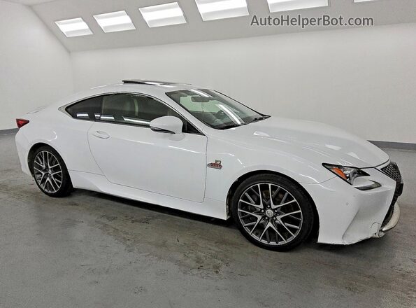 JTHHA5BC7J5008281 2018 LEXUS RC White Przód prawy