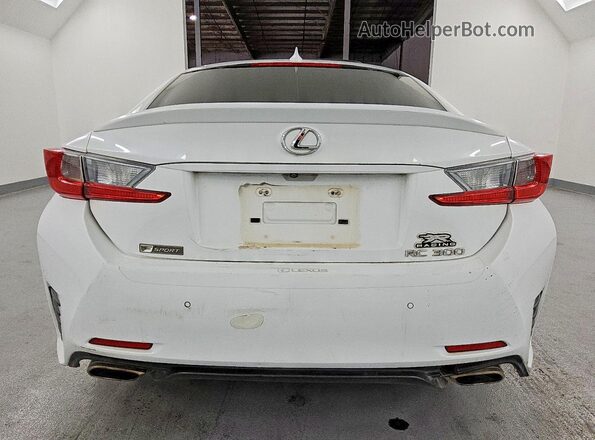 JTHHA5BC7J5008281 2018 LEXUS RC White Widok z tyłu