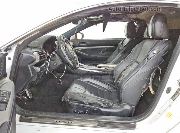 JTHHA5BC7J5008281 2018 LEXUS RC White Widok wnętrza z przodu