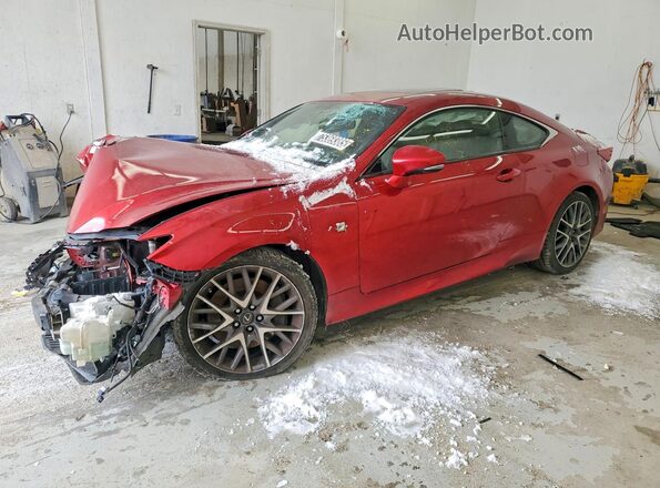 JTHHE5BC3H5017395 2017 LEXUS RC Красный Передняя левая четверть