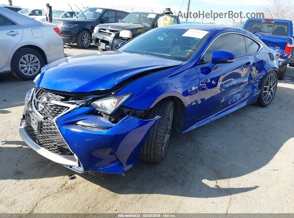 JTHHE5BC7G5012277 2016 LEXUS RC 350 Синий Передняя левая четверть