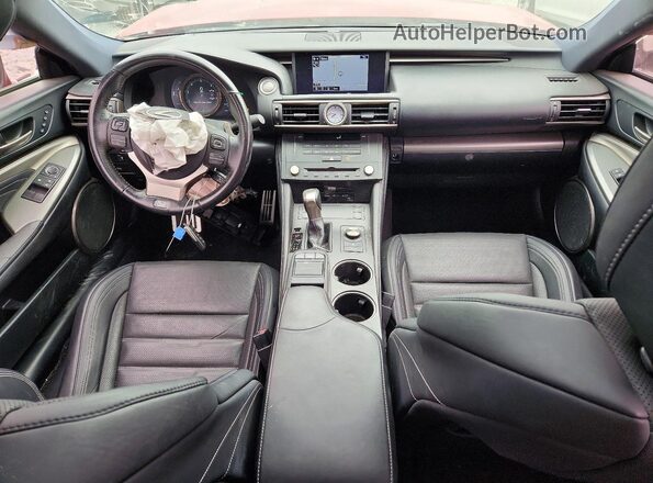 JTHHE5BCXH5015112 2017 LEXUS RC Красный Вид панели приборов