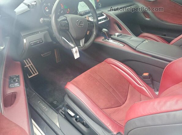 JTHHP5AY2JA000429 2018 LEXUS LC White Widok deski rozdzielczej