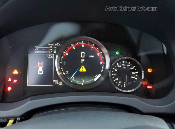 JTHHP5BC1G5005271 2016 LEXUS RC-F Серый Вид щитка приборов