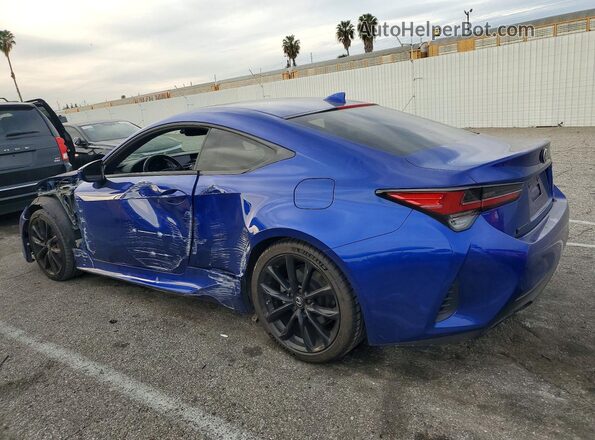 JTHHZ5BC3K5020048 2019 LEXUS RC Синий Задняя левая четверть