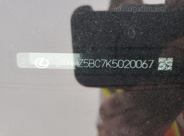 JTHHZ5BC7K5020067 2019 LEXUS RC Белый Вид подкапотного пространства