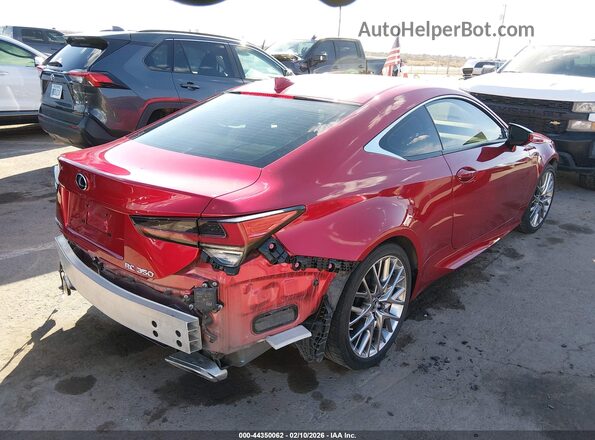 JTHHZ5BC8K5021583 2019 LEXUS RC 350 Красный Задняя правая четверть