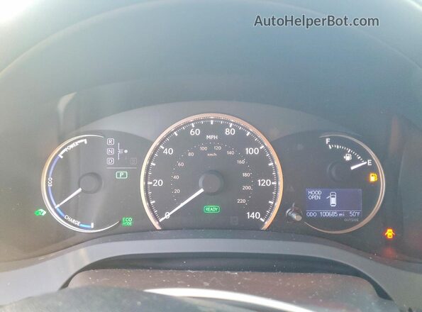 JTHKD5BH4G2256474 2016 LEXUS CT Серебряный Вид щитка приборов
