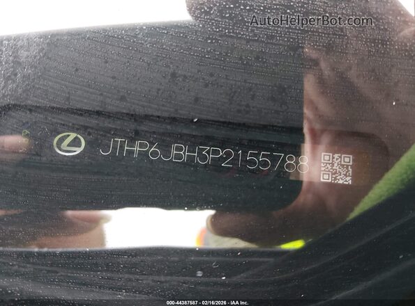 JTHP6JBH3P2155788 2023 LEXUS UX 250H Серебряный Вид подкапотного пространства