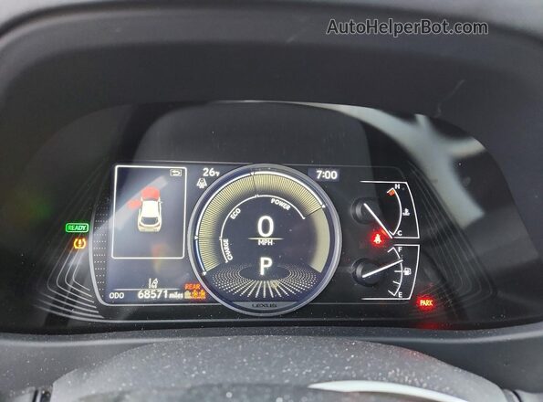 JTHP9JBH4L2025830 2020 LEXUS UX Белый Вид щитка приборов