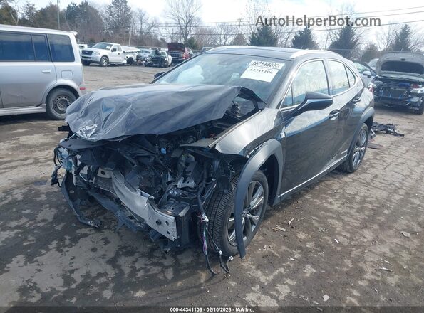 JTHR9JBH3L2032003 2020 LEXUS UX 250H Black Առջևի ձախ երեք քառորդ տեսարան