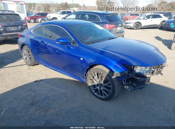 JTHSM5BC5H5003670 2017 LEXUS RC 300 Синий Передняя правая четверть
