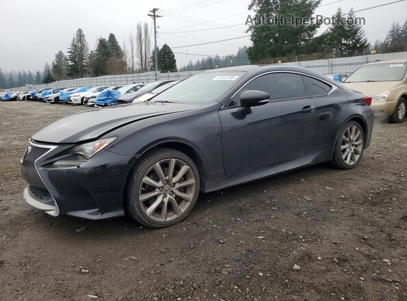 JTHSM5BC9G5001449 2016 LEXUS RC Black წინა მარცხენა ხედი სამი მეოთხედიდან