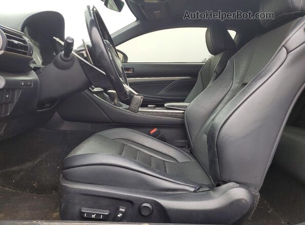 JTHSM5BC9G5001449 2016 LEXUS RC Black წინა სალონის ხედი