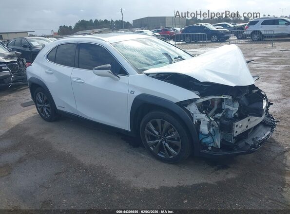 JTHU9JBH9K2013416 2019 LEXUS UX 250H Белый Передняя правая четверть