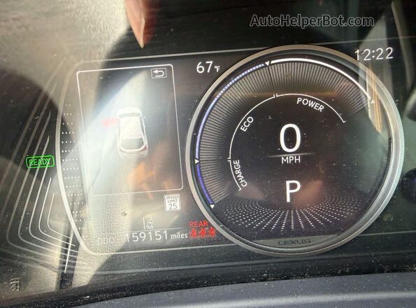 JTHU9JBHXK2019709 2019 LEXUS UX Белый Вид щитка приборов