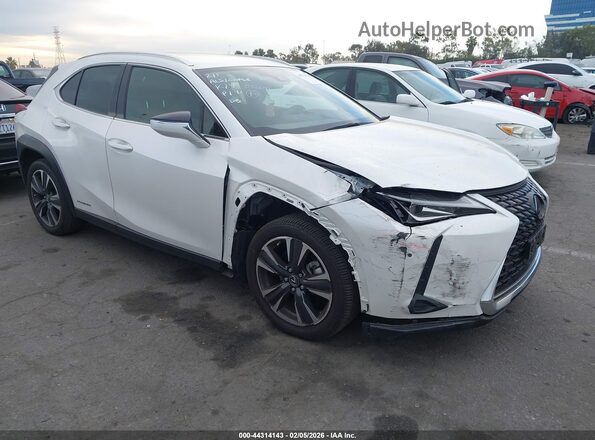 JTHX9JBH7M2050691 2021 LEXUS UX 250H Белый Передняя правая четверть