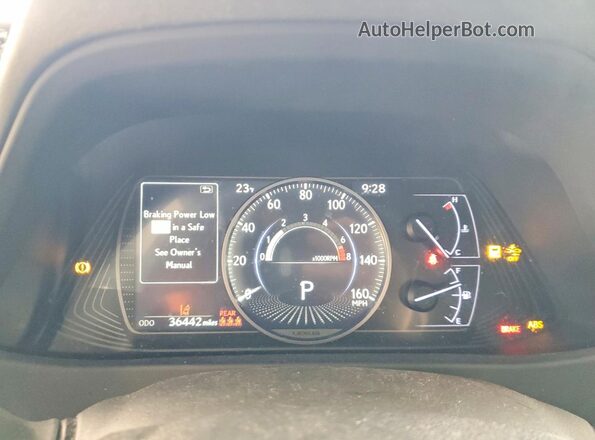 JTHY3JBH2K2013387 2019 LEXUS UX Black Instrument cluster view