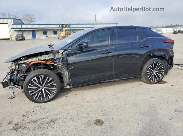 JTJAAAAB1PA019309 2023 LEXUS RZ Черный Передняя левая четверть