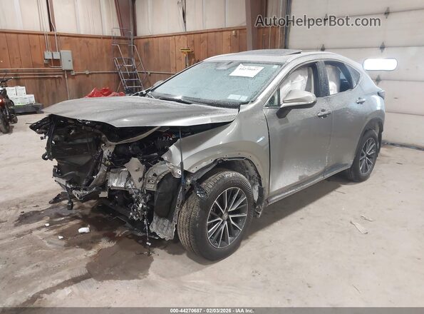 JTJAKCEZ2S5028053 2025 LEXUS NX 350H Gray Vista tres cuartos delantera izquierda
