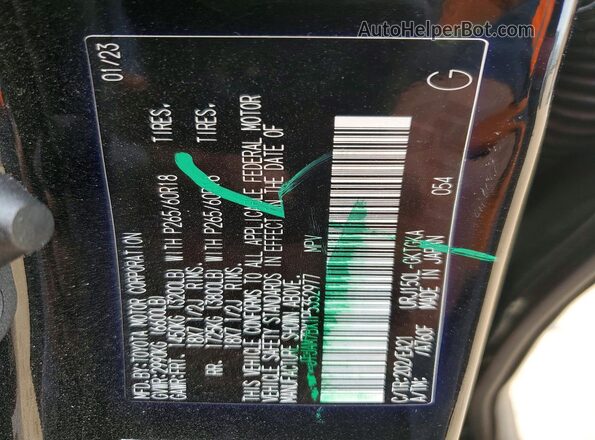 JTJAM7BX1P5352977 2023 LEXUS GX Черный Вид наклейки с VIN-кодом