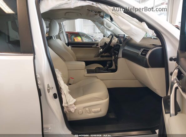 JTJAM7BX4N5314012 2022 LEXUS GX 460 White Widok wnętrza z przodu