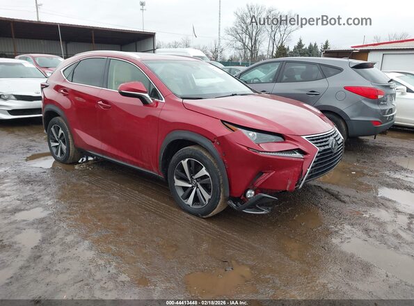 JTJBARBZ1J2173938 2018 LEXUS NX 300 Темно-бордовый Передняя правая четверть