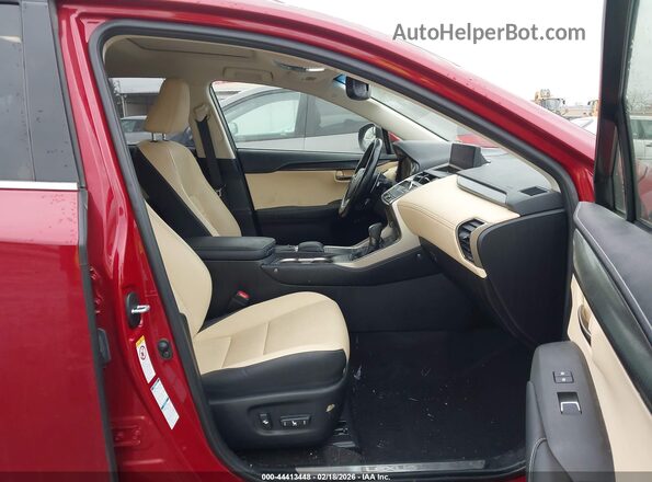 JTJBARBZ1J2173938 2018 LEXUS NX 300 Темно-бордовый Вид салона спереди
